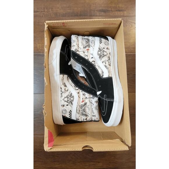 Rare Vans Sk8-Hi Butterfly Journal Marshmallow Size US 11.5 Men fast shipping - Picture 7 of 8